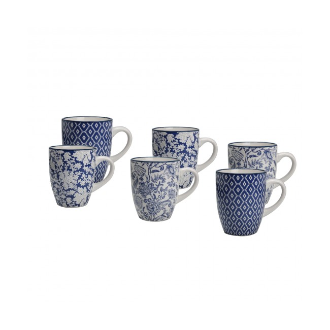 Lot de 6 mugs, MAJORELLE