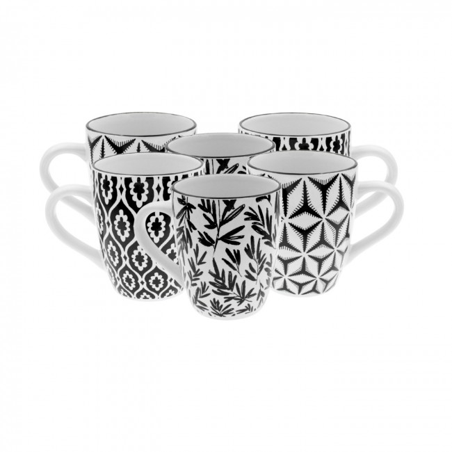 Lot de 6 mugs, SAVANA