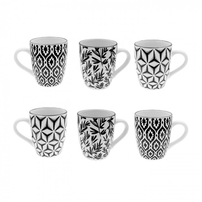 Lot de 6 mugs, SAVANA