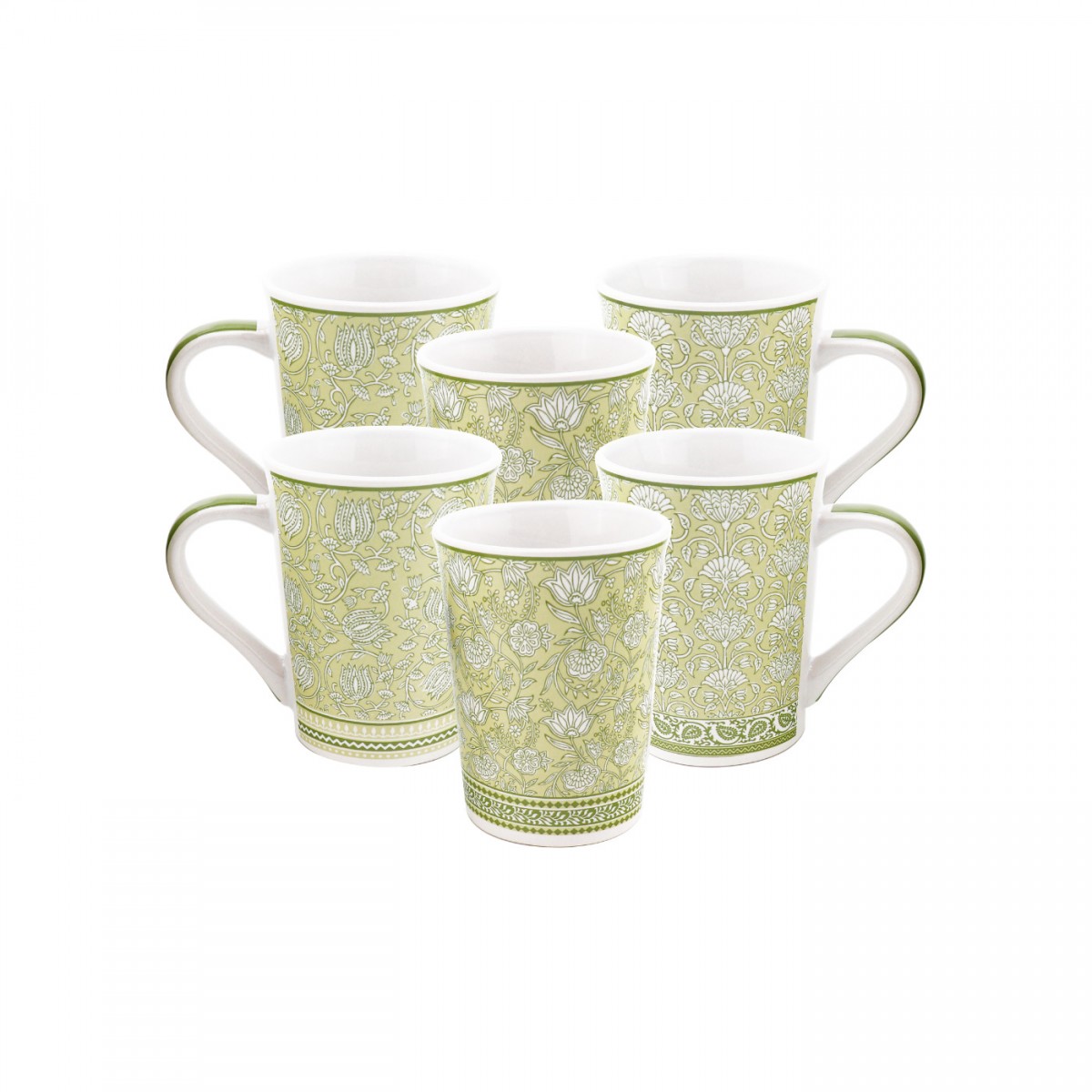 Lot de 6 mugs, SOLIMAN