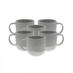 Lot de 6 mugs, TERRE DE SIENNE