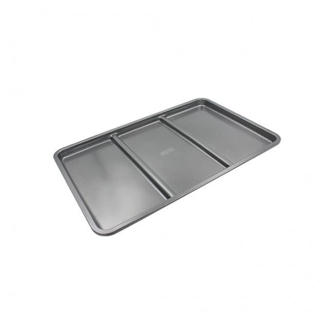 Plat à four Antiadhésif 3 compartiments rectangulaires, COMPARTIFOUR