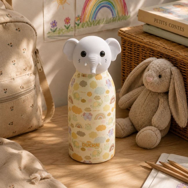 Gourde isotherme enfant éléphant, Zimo