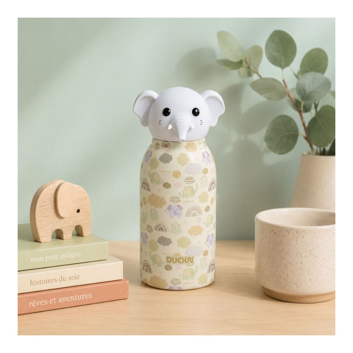 Gourde isotherme enfant éléphant, Zimo