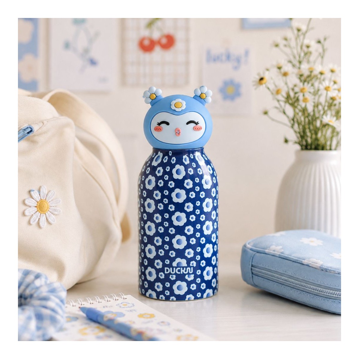 Gourde isotherme monstre bleu, Mimiki