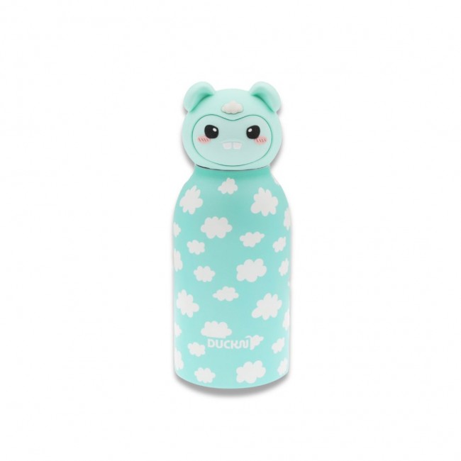 Gourde isotherme monstre turquoise, Mimiki