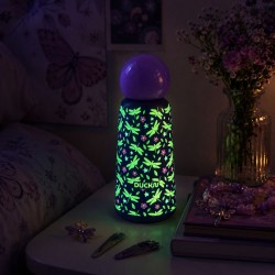 Gourde isotherme fluorescente libellule