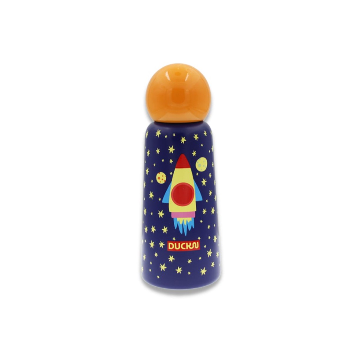 Gourde isotherme fluorescente fusée, Duck'n