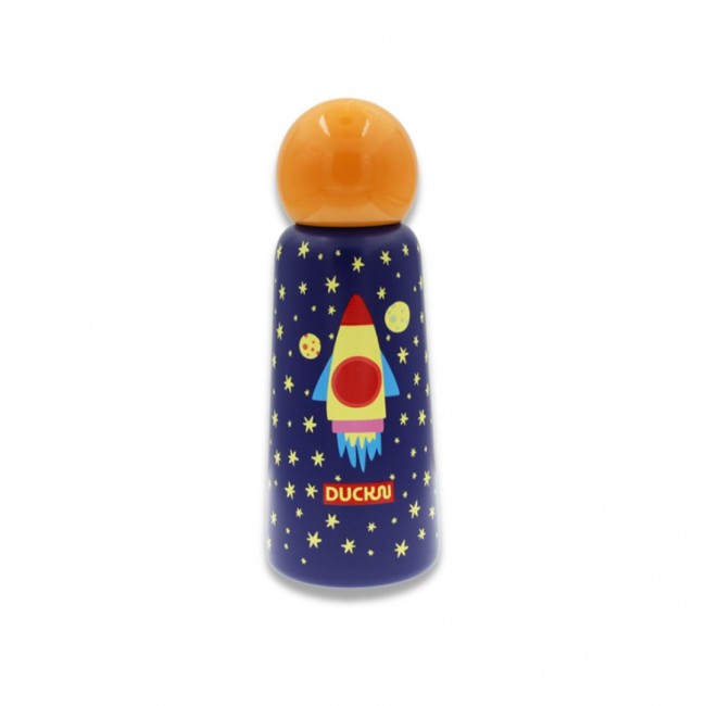 Gourde isotherme fluorescente fusée, Duck'n