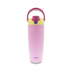 Gourde isotherme rose avec poignée, Duck'n