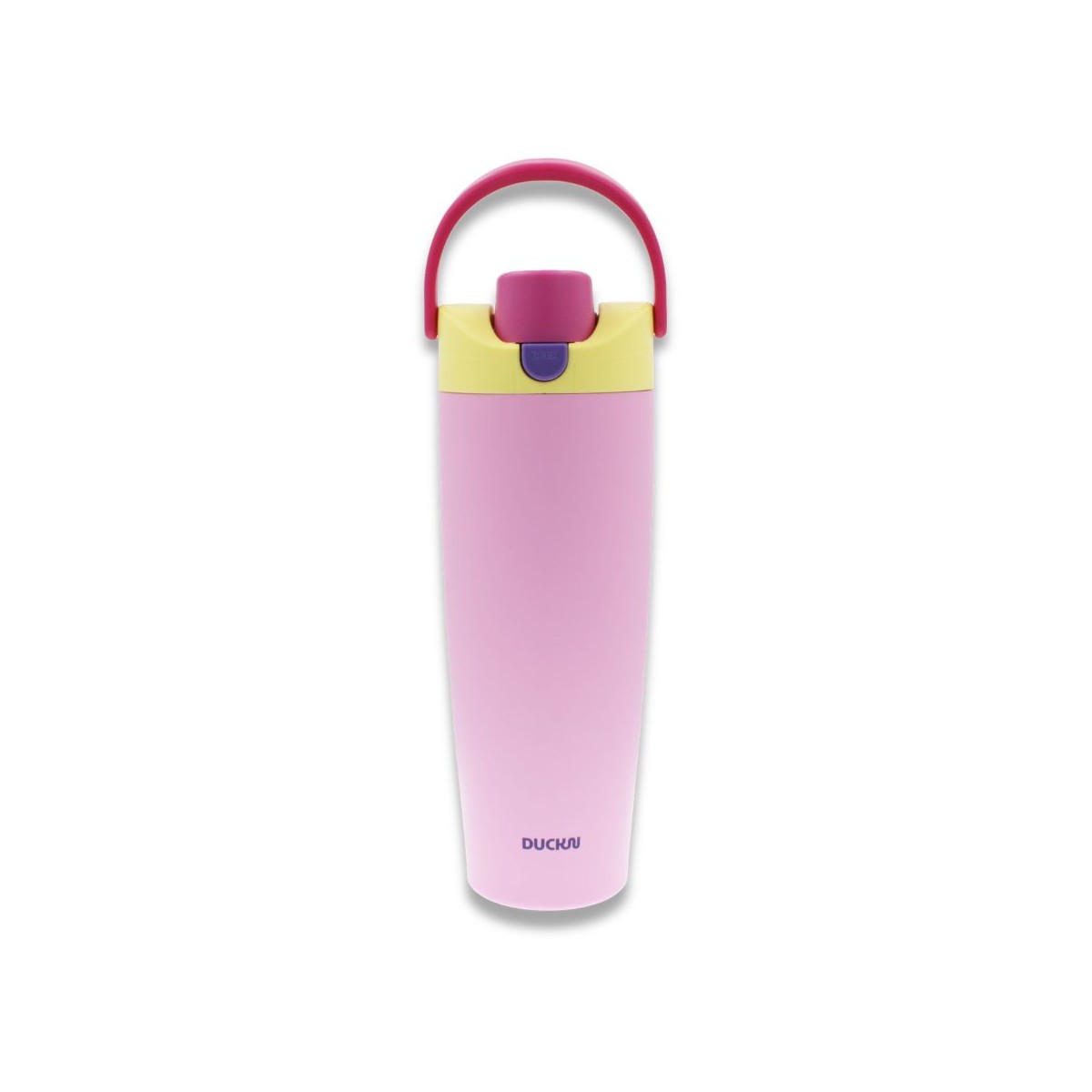 Gourde isotherme rose avec poignée, Duck'n