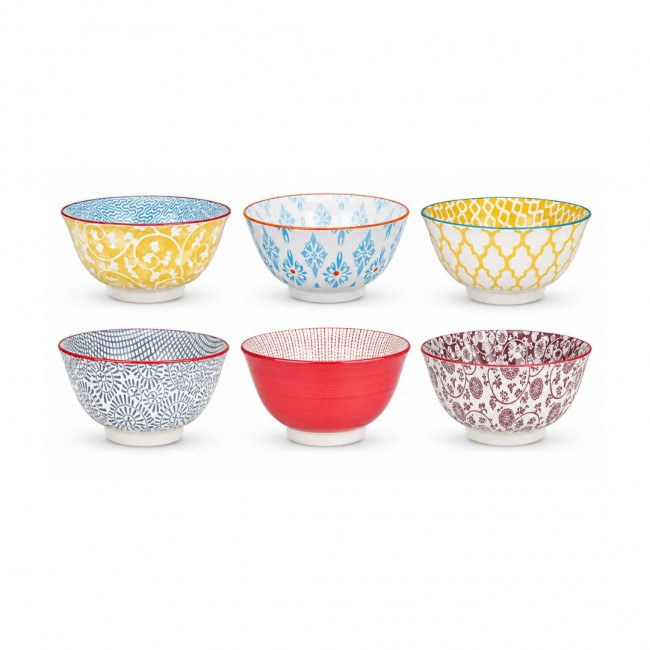 Lot de 6 grands bols design 1, SABAE
