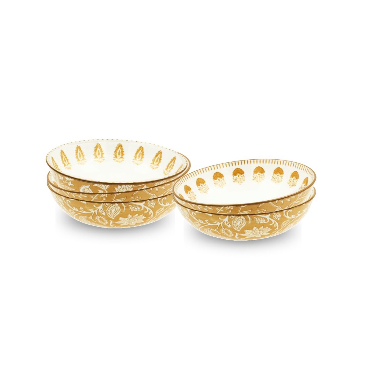 Lot de 6 assiettes creuses, AMBRE