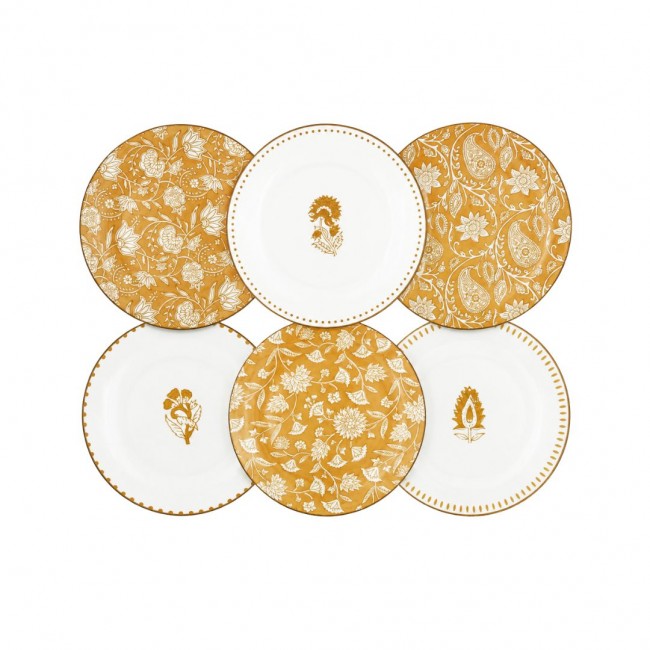 Lot de 6 assiettes à dessert, AMBRE