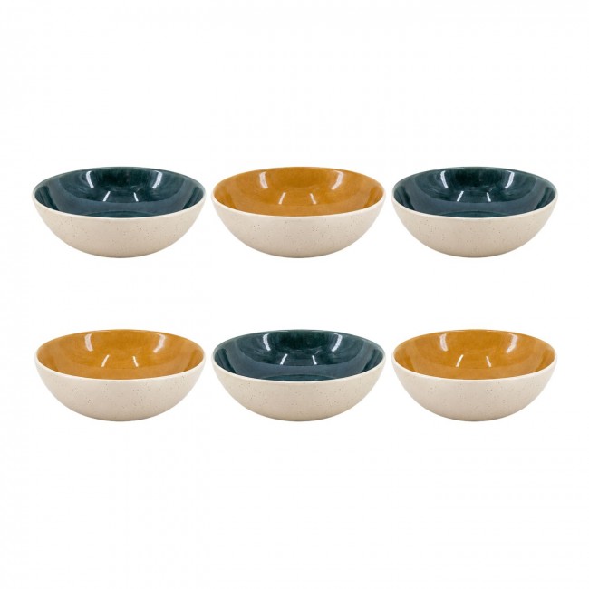 Lot de 6 assiettes creuses, CORALIA