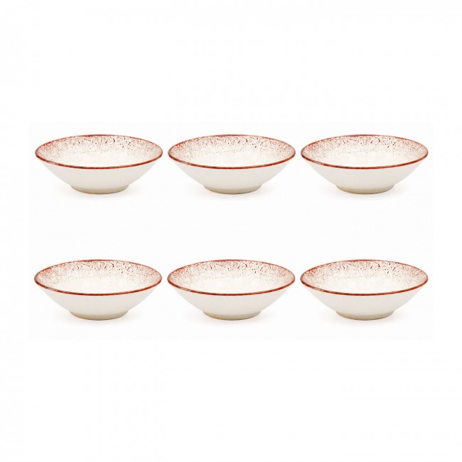 Lot de 6 assiettes creuses, AGATE