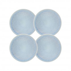 Lot de 4 grandes assiettes, BOREA
