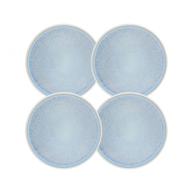 Lot de 4 grandes assiettes, BOREA