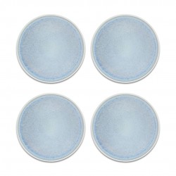 Lot de 4 grandes assiettes, BOREA