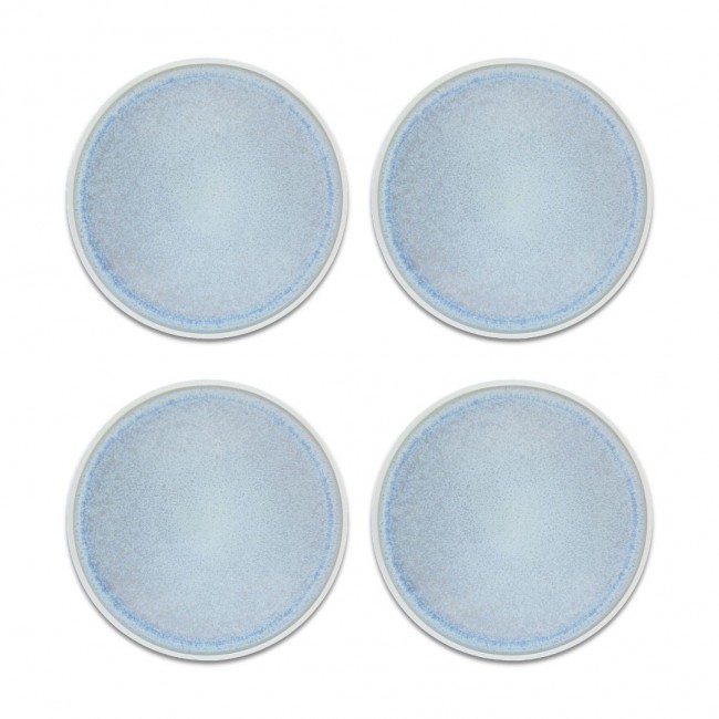 Lot de 4 grandes assiettes, BOREA