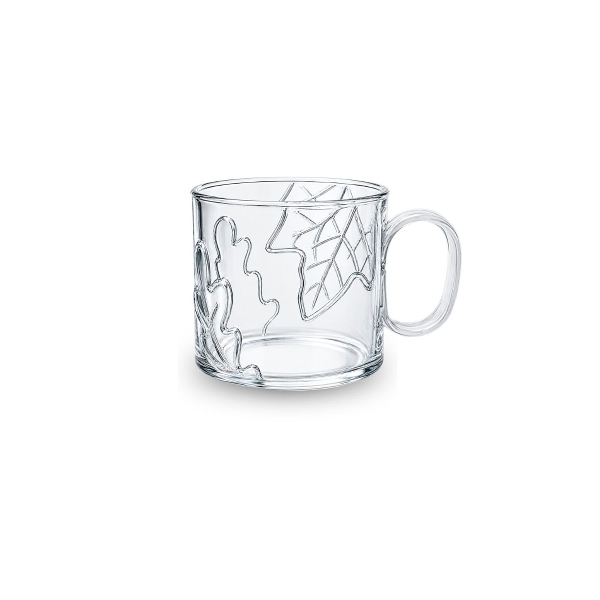Lot de 2 mugs en verres feuilles, LES AMIS DES BOIS