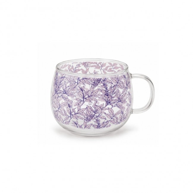 Mug avec couvercle en verre, LATTE LOVERS