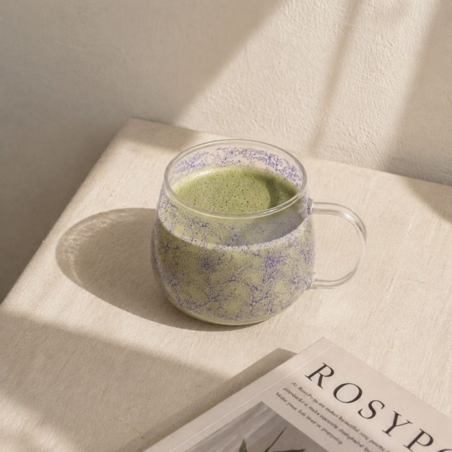 Mug avec couvercle en verre, LATTE LOVERS
