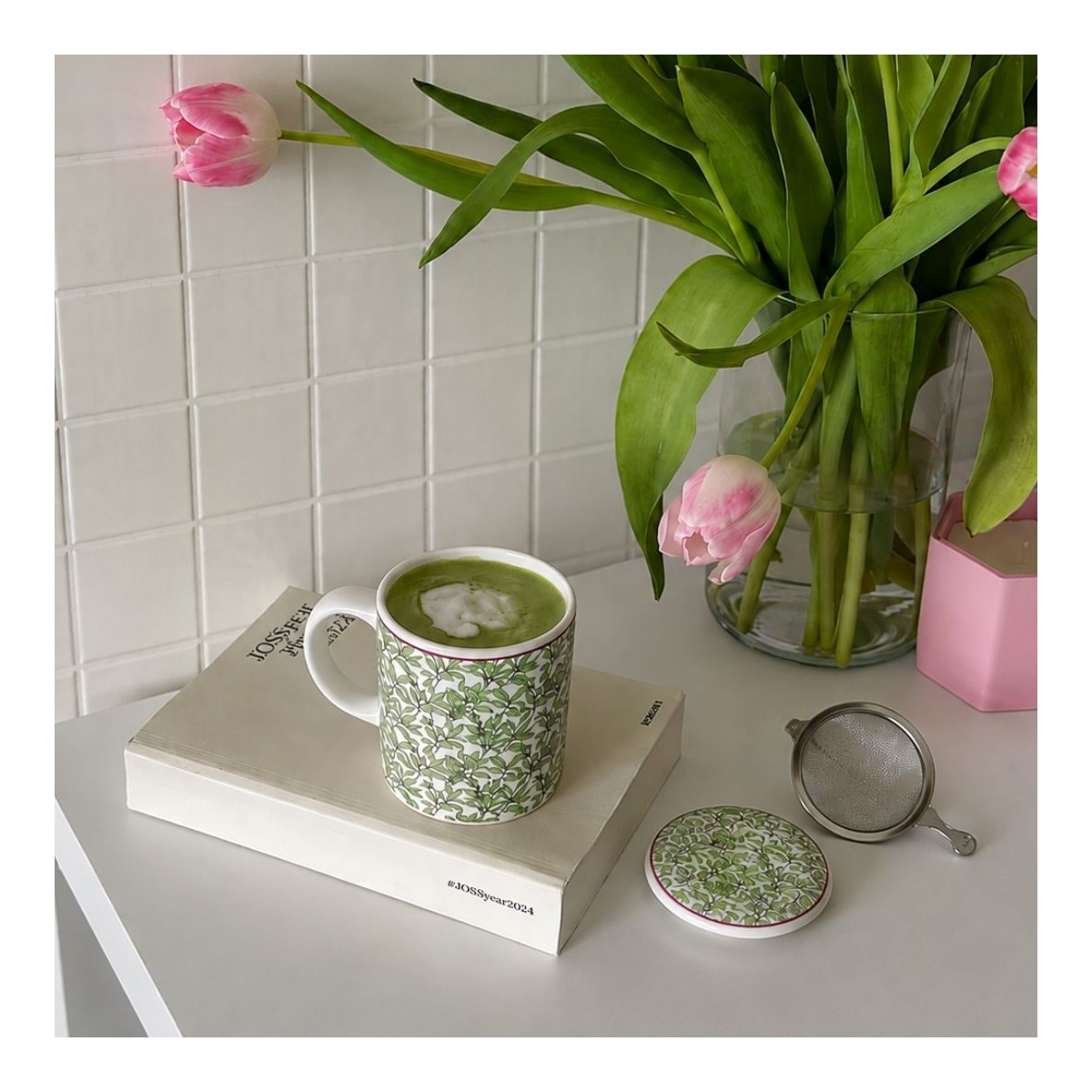 Tisanière avec filtre & couvercle, LATTE LOVERS