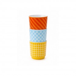 Lot de 3 tasses expresso, BEAU BRUNCH