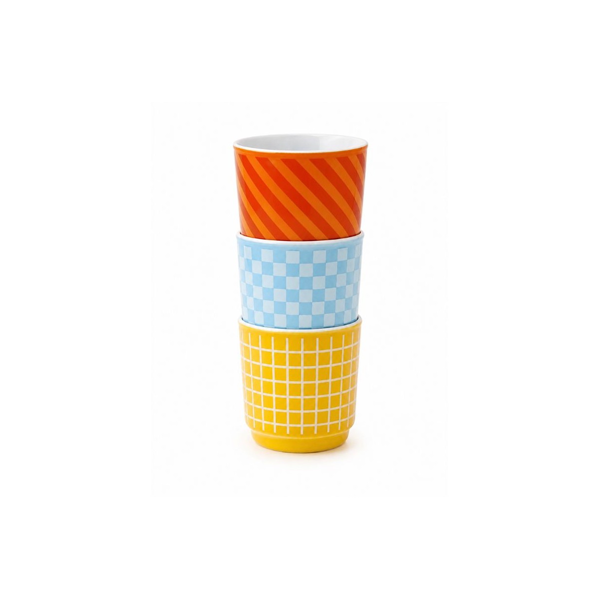 Lot de 3 tasses expresso, BEAU BRUNCH