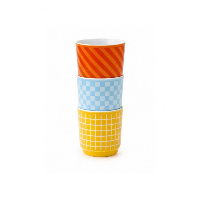 Lot de 3 tasses expresso, BEAU BRUNCH