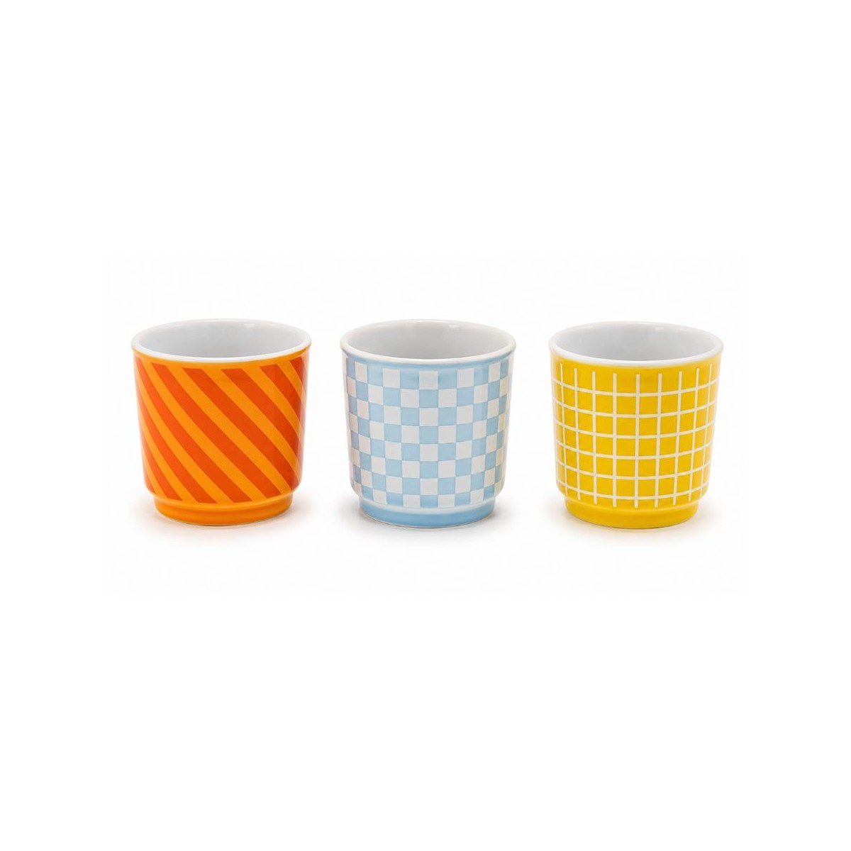 Lot de 3 tasses expresso, BEAU BRUNCH