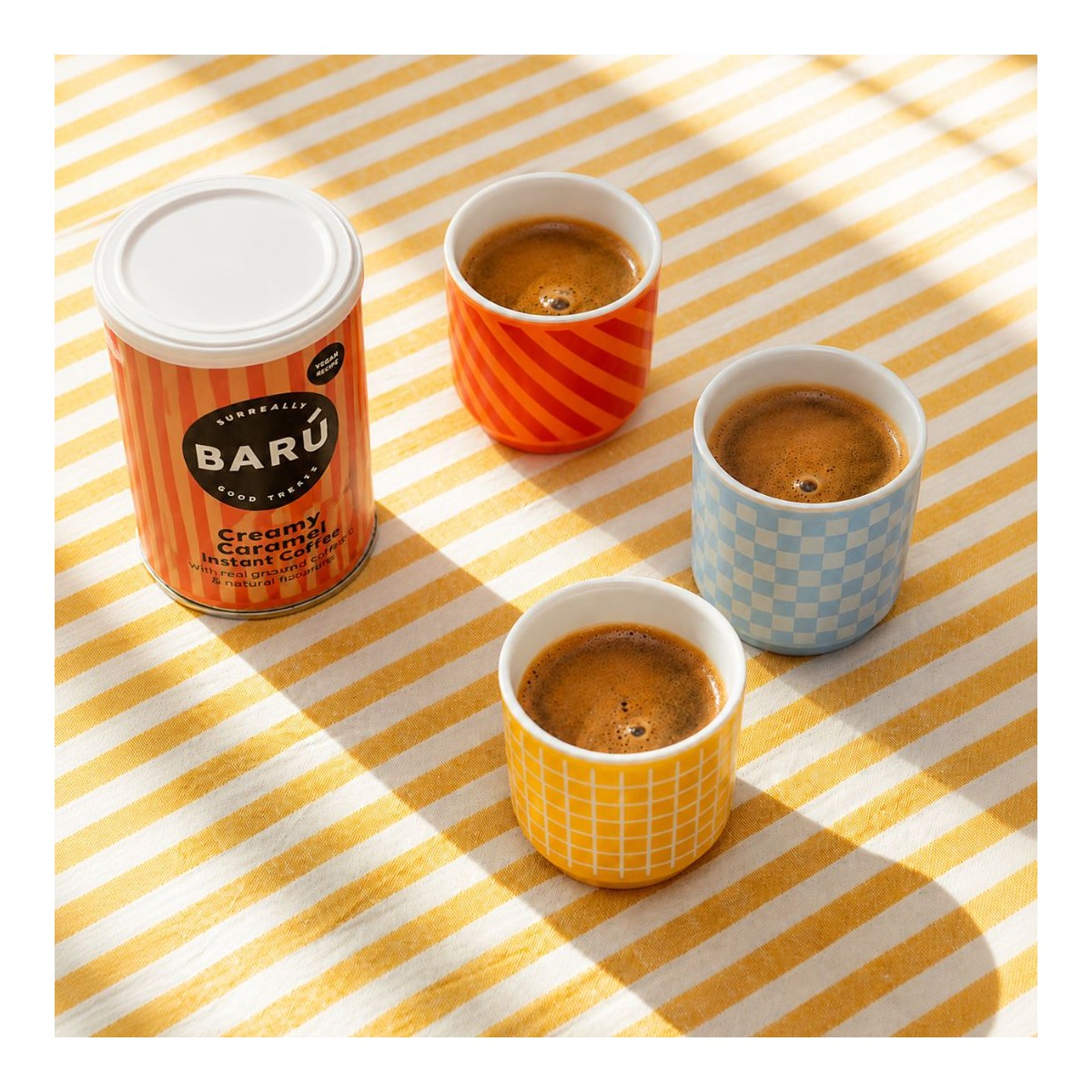 Lot de 3 tasses expresso, BEAU BRUNCH