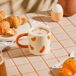 Mug croissant blanc, BEAU BRUNCH