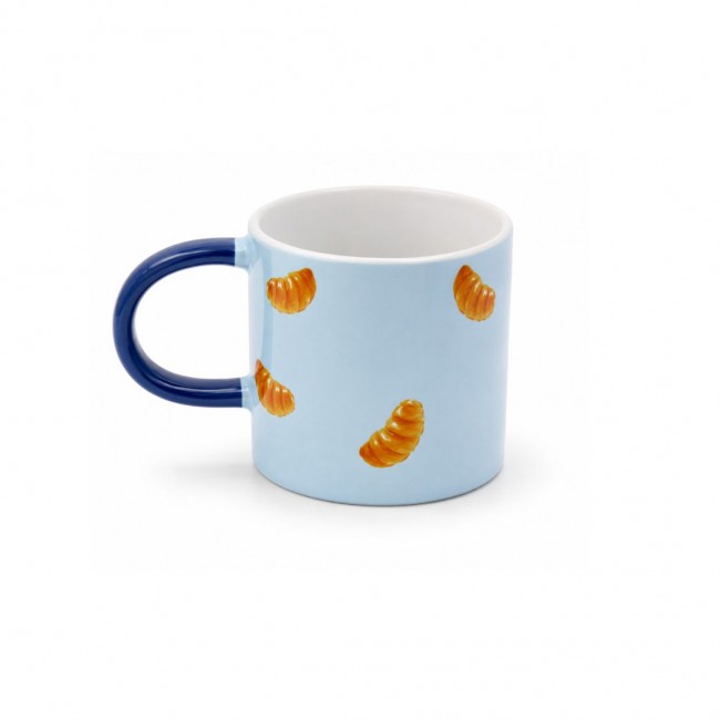 Mug croissant bleu, BEAU BRUNCH