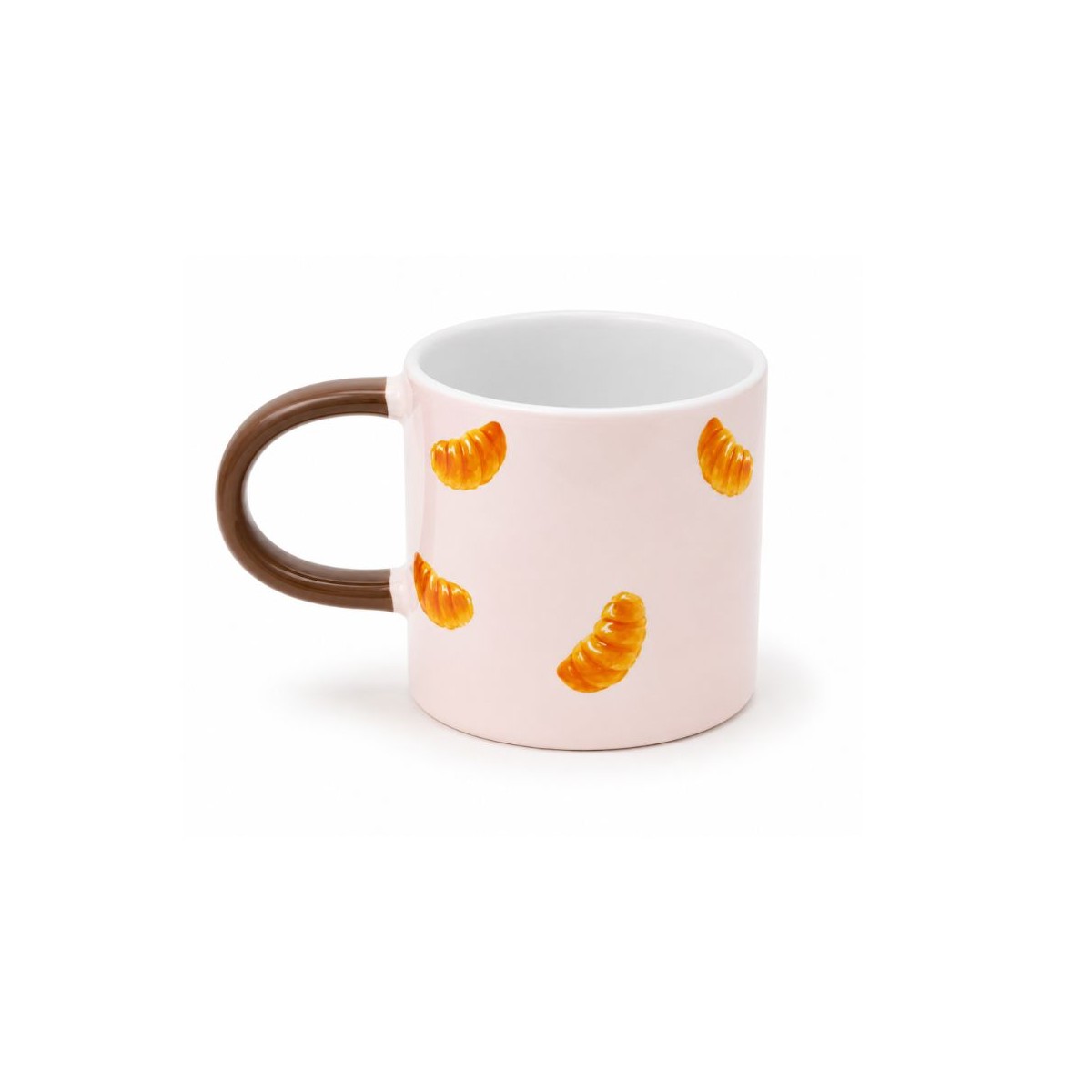 Mug croissant rose pâle, BEAU BRUNCH