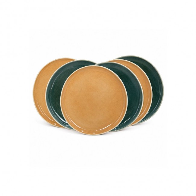 Lot de 6 petites assiettes à dessert, CORALIA