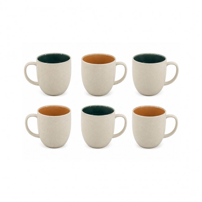 Lot de 6 mugs, CORALIA