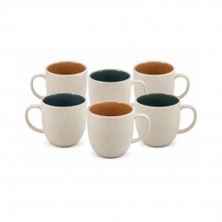 Lot de 6 mugs, CORALIA