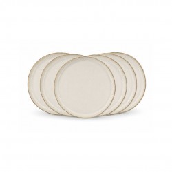 Lot de 6 petites assiettes, COTON