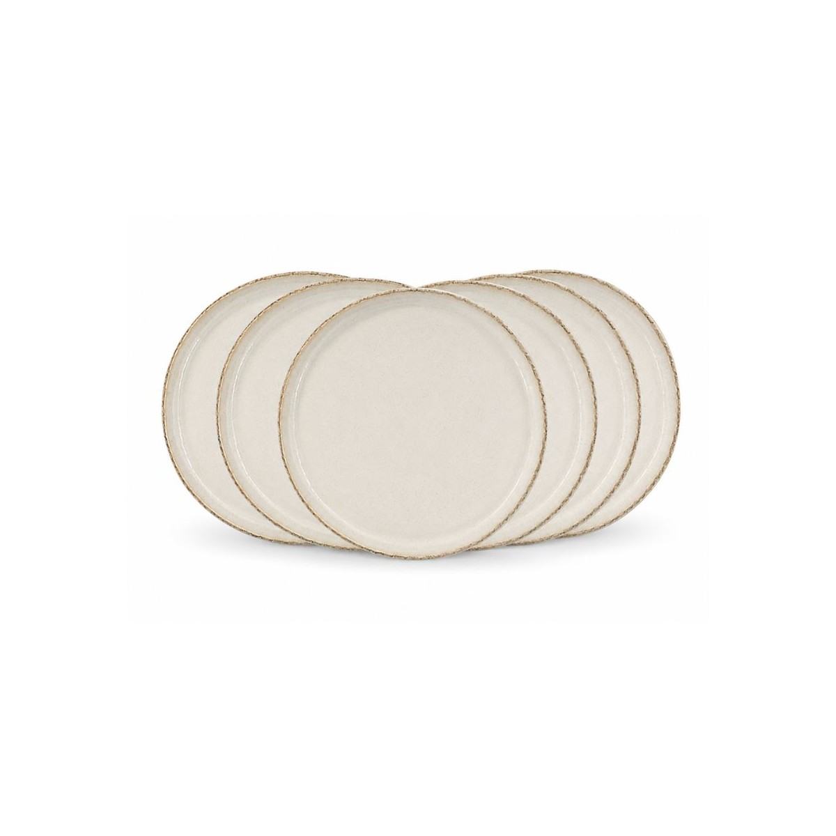 Lot de 6 petites assiettes, COTON