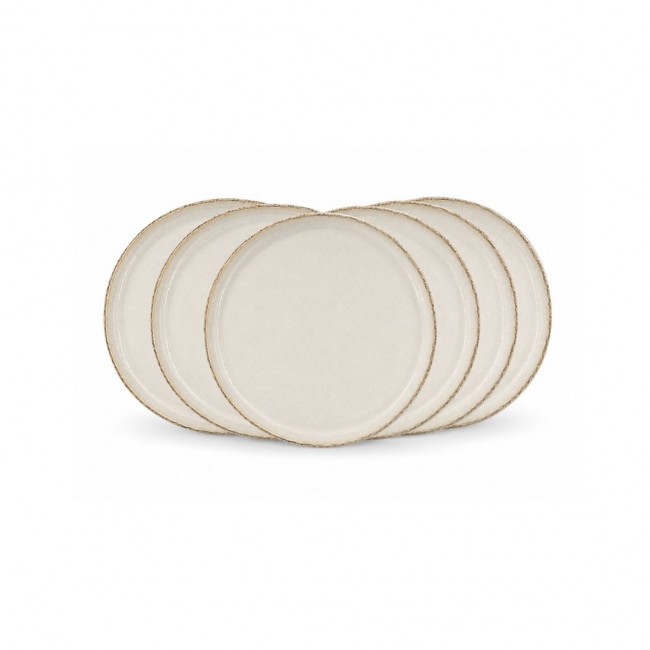 Lot de 6 petites assiettes, COTON