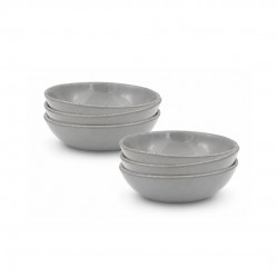 Lot de 6 assiettes creuses, GALET