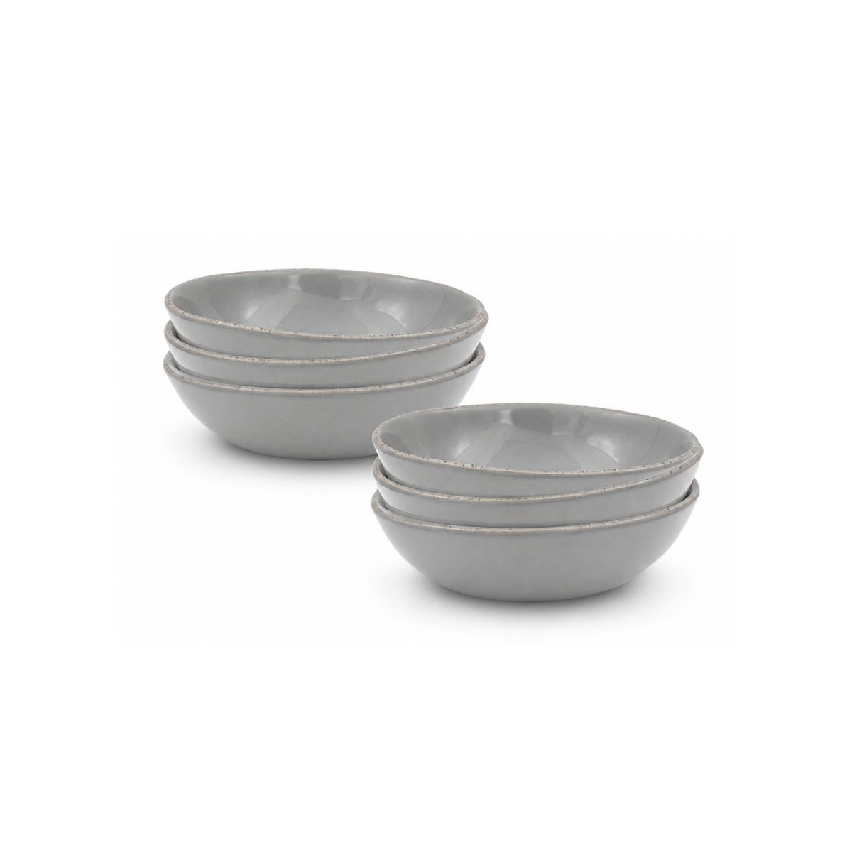 Lot de 6 assiettes creuses, GALET