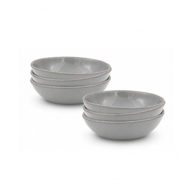 Lot de 6 assiettes creuses, GALET