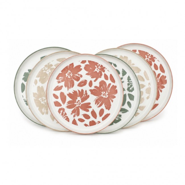 Lot de 6 grandes assiettes, HANAE