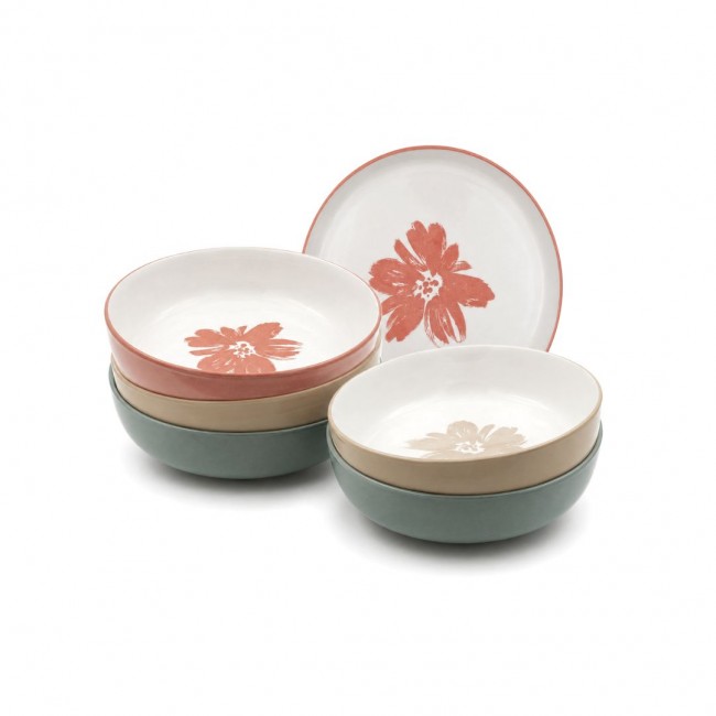Lot de 6 assiettes creuses, HANAE
