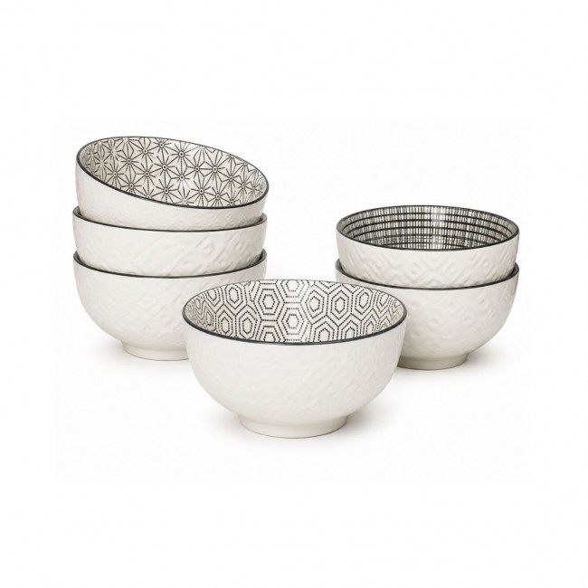 Lot de 6 grands bols, KOMAE