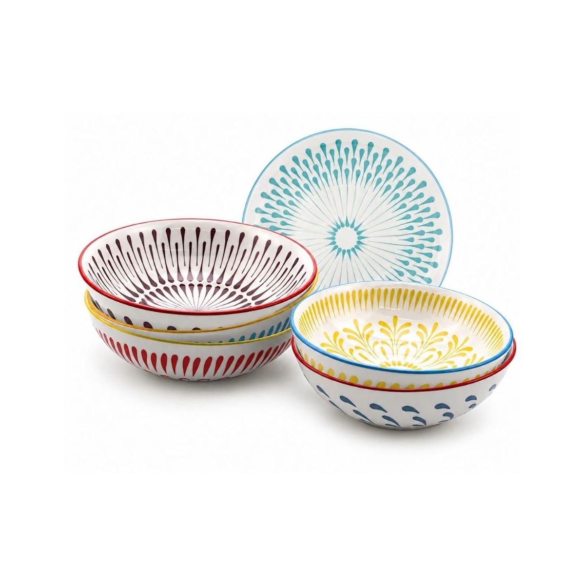 Lot de 6 assiettes creuses, KYOTO