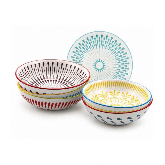 Lot de 6 assiettes creuses, KYOTO